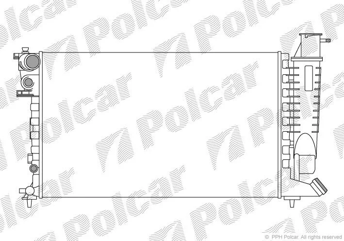 Радіатори охолодження Polcar 570808A1 (фото 1)