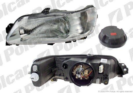 Фара основная левая H4, PY21W, W5W Polcar 570809-E