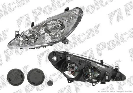 Фара основна права, ліва H1 Polcar 571009-E