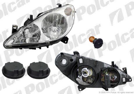 Фара основная левая H1, H7 Polcar 571009-V