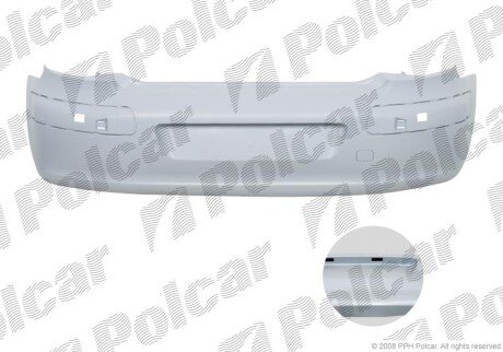 Бампер задній Polcar 571096-J