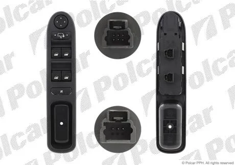 Блок кнопок склопідіймача Polcar 5710P-70