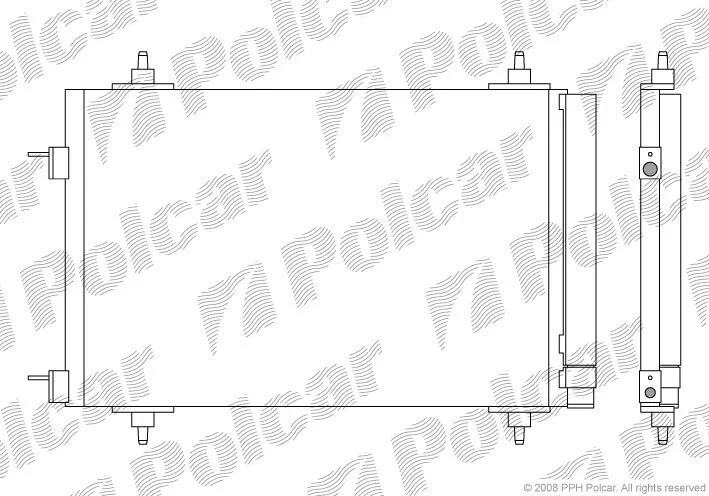 Радіатори кондиціонера Polcar 5711K8C1S (фото 1)