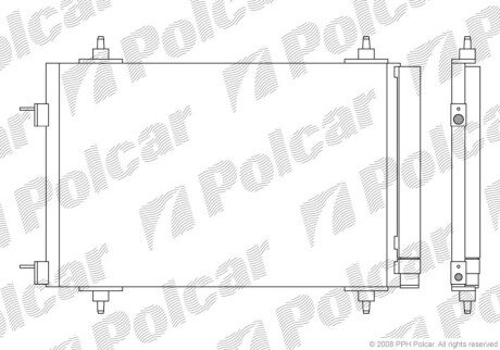 Радіатори кондиціонера Polcar 5711K8C1S