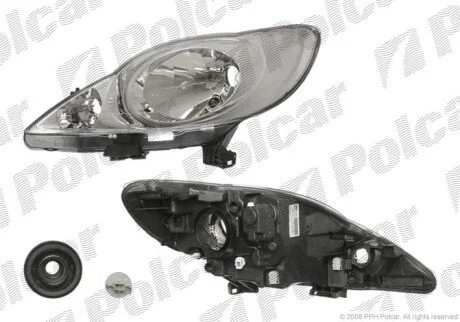Фара основная левая H4 Polcar 571609-V