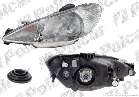 Фара основная левая H4, PY21W, W5W Polcar 572309-V