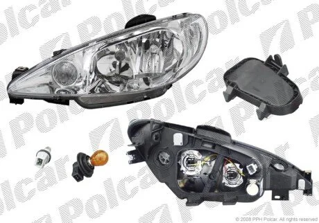 Фара основная правая H7, PY21W, W5W Polcar 5723101V