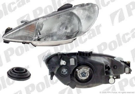 Фара основна права H4, PY21W, W5W Polcar 572310-V