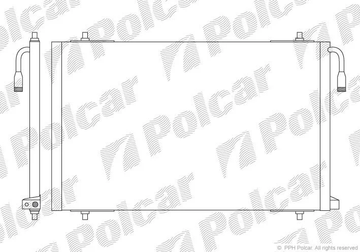 Радіатори кондиціонера Polcar 5723K8C1 (фото 1)