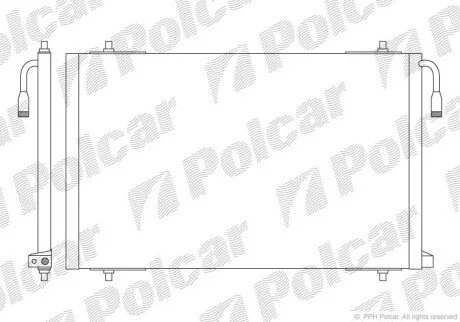 Радіатори кондиціонера Polcar 5723K8C1