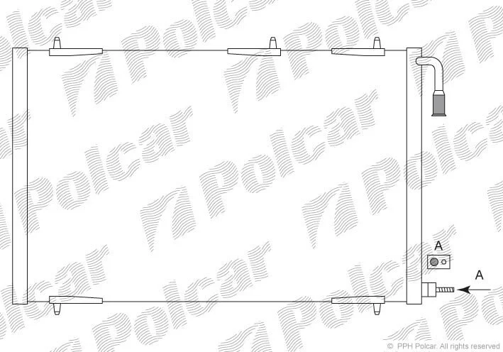 Радіатори кондиціонера Polcar 5723K8C3 (фото 1)