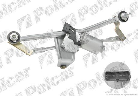 Механізм склоочисників з моторчиком Polcar 5723SWP1