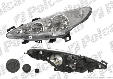 Фара основная правая, левая H1, H7 Polcar 572409-E
