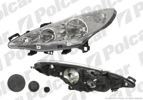 Фара основна ліва H1, H7, PY21W, W5W Polcar 572409-V