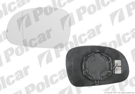 Вставка зовнішнього дзеркала лівий Polcar 5747545E