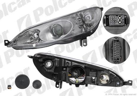 Фара основная левая D2S, H7 Polcar 5748092U