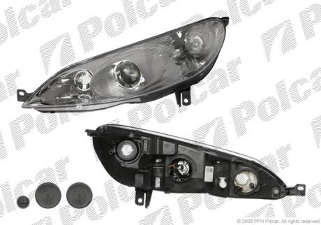 Фара основная правая H1, H7, PY21W, W5W Polcar 574810-EUA