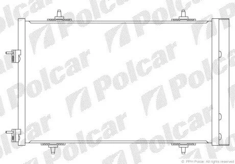 Радіатори кондиціонера Polcar 5748K84X