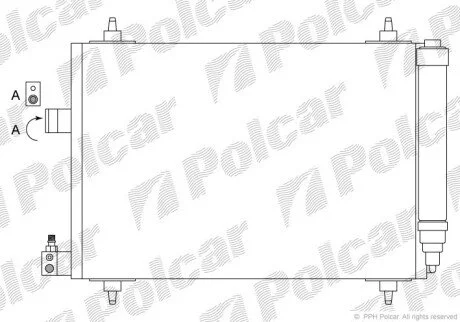 Радіатори кондиціонера Polcar 5748K8C1S