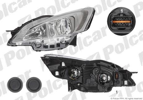 Фара основная Polcar 575609-E