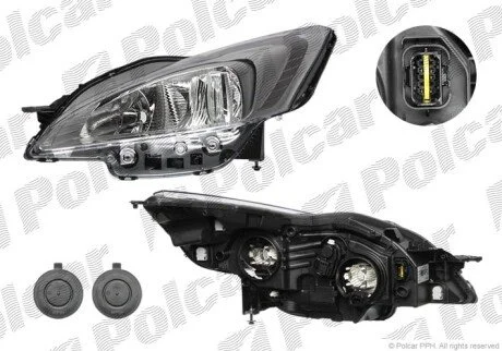 Фара основная левая H7, W5W Polcar 575609-V