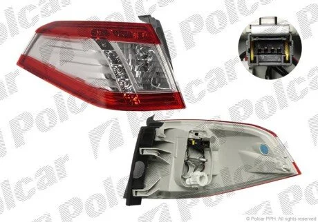 Фонарь задний слева наружный Polcar 5756872V