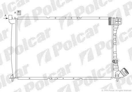 Радиаторы охлаждения Polcar 576508A5