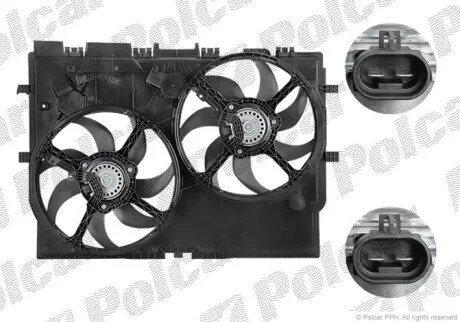 Вентилятори з корпусом / кронштейном Polcar 577023W1X