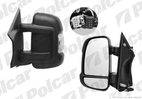 Зеркало наружное левый Polcar 5770511M