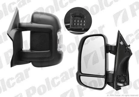 Зеркало наружное левый Polcar 577051-E