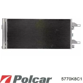 Радіатор кондиціонера (Конденсатор) з осушувачем Polcar 5770K8C1