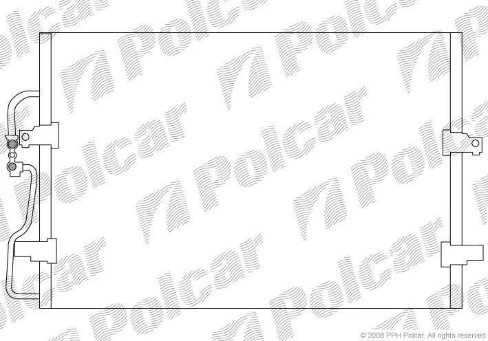 Радиатор кондиционера (Конденсатор) без осушителя Polcar 5786K81X (фото 1)