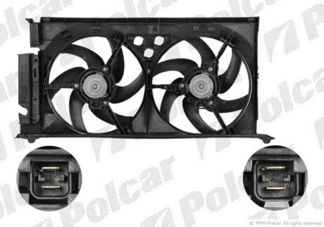 Вентилятори з корпусом / кронштейном Polcar 579023W1