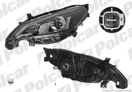 Фара основна Polcar 57A109-E
