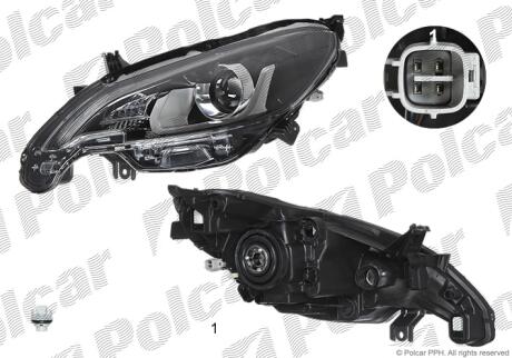 Фара основная Polcar 57A110-E