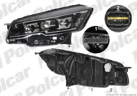 Фара основная Polcar 57D1091V