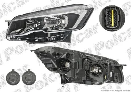 Фара основная Polcar 57D110-E
