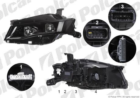 Фара основная Polcar 57D209-V