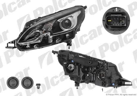 Фара основная Polcar 57L1091V