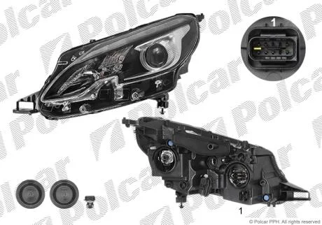 Фара основна Polcar 57L1091V