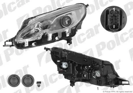 Фара основна Polcar 57L109-E