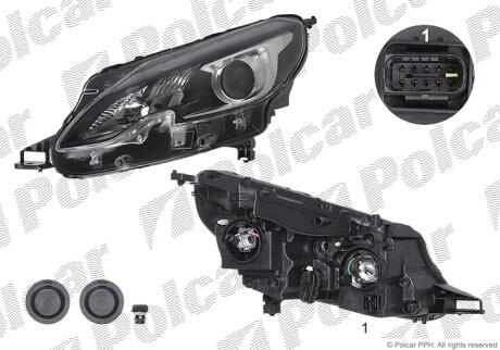 Фара основная Polcar 57L1101E