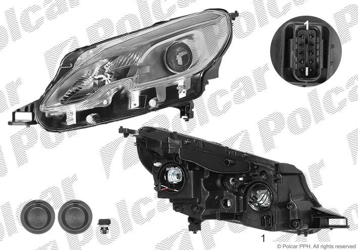 Фара основная Polcar 57L110-E (фото 1)