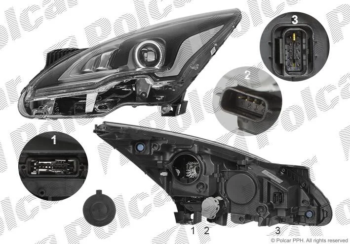 Фара основная Polcar 57M1091V (фото 1)