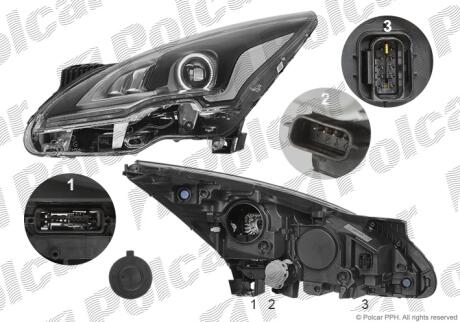 Фара основная Polcar 57M1101V