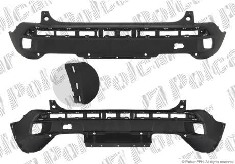 Бампер задний Polcar 57X29610