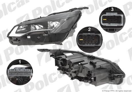 Фара основная правая LED Polcar 57X3101V