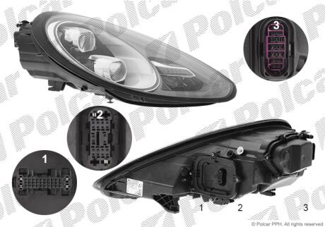 Фара основная Polcar 58F1101H