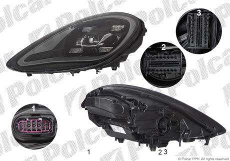 Фара основная Polcar 58F2091H