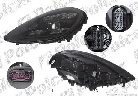 Фара основная Polcar 58F2092H